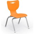 Mooreco BaltÂ Hierarchy 12" Plastic Classroom Chair - Set of 5 - Orange 53312-5-ORANGE